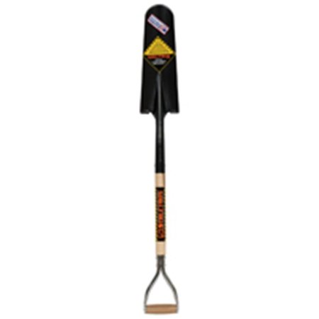 SEYMOUR MIDWEST Spade Drain Shovel, 30 in L Wood Handle, Closed Back 4708368